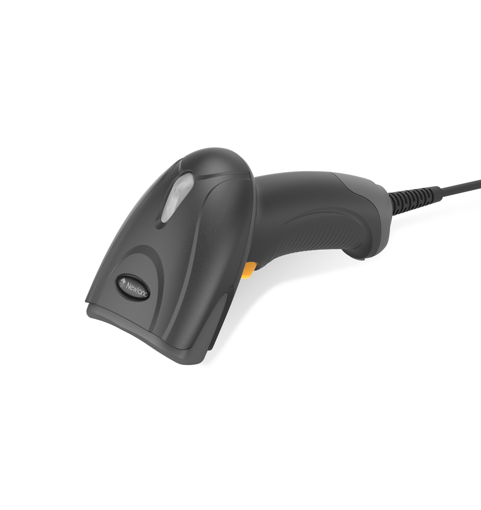 Perspective side view HR20 Panga Corded handheld scanner
