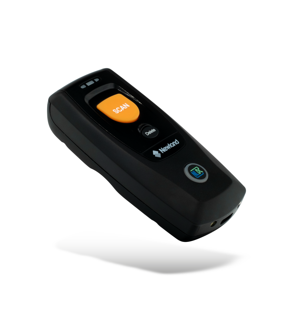 Perspective view BS80 Piranha II 1D handheld scanner