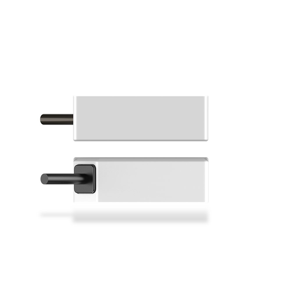 Side views FM510-V industrial fixed-mount scanner