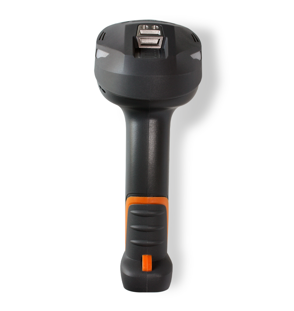 Back view NVH300 Angler DP industrial handheld scanner