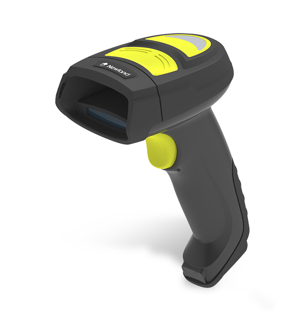Perspective view HR42 Halibut HD Bluetooth industrial handheld scanner
