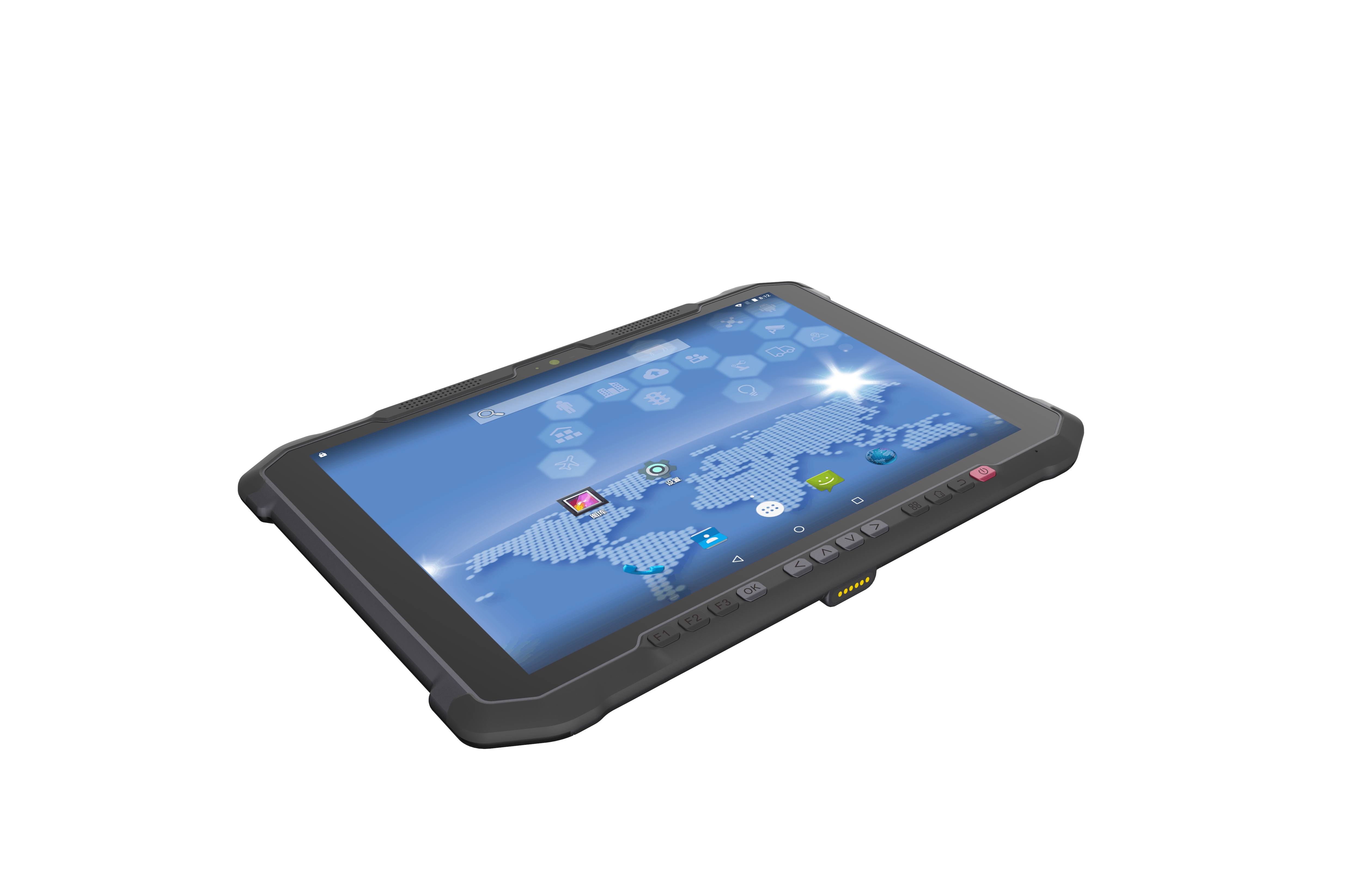 Perpective view SD100 Orion II touch panel computer