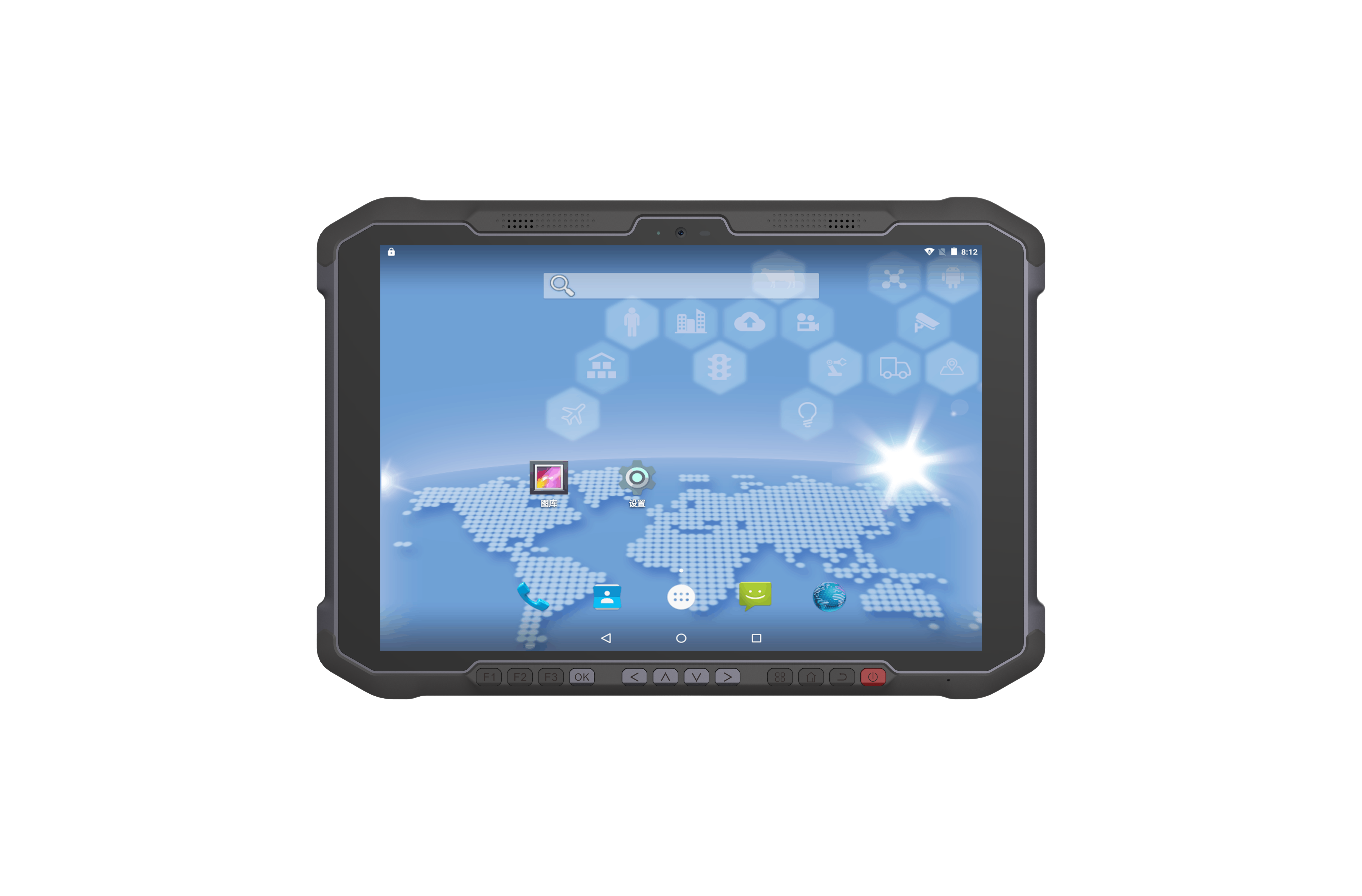 Front view SD100 Orion II touch panel computer