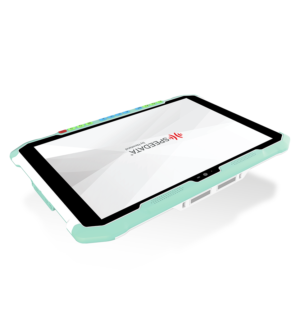 Perspective side view SD100 Orion II MD touch panel computer