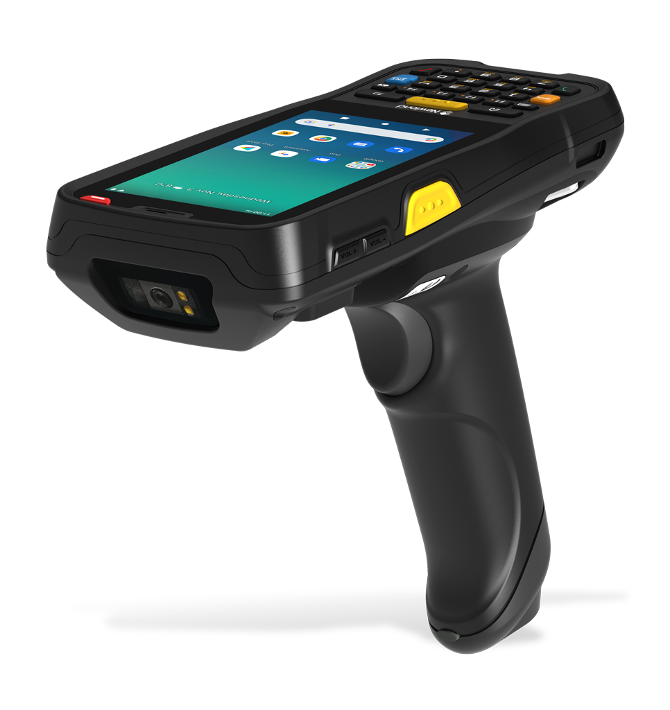 Perspective view MT65 Beluga V mobile computer with pistol grip