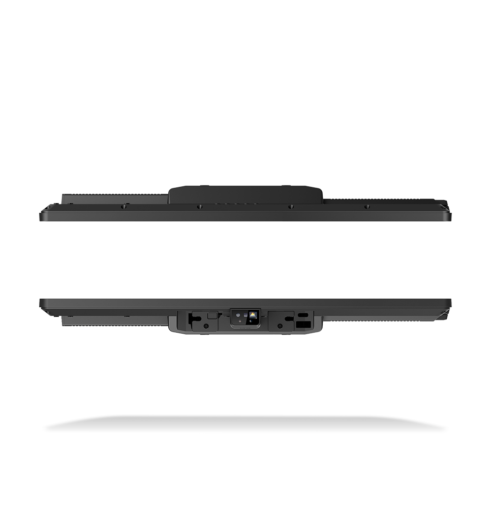 Top and bottom views NQuire 1500 Manta II touch panel computer