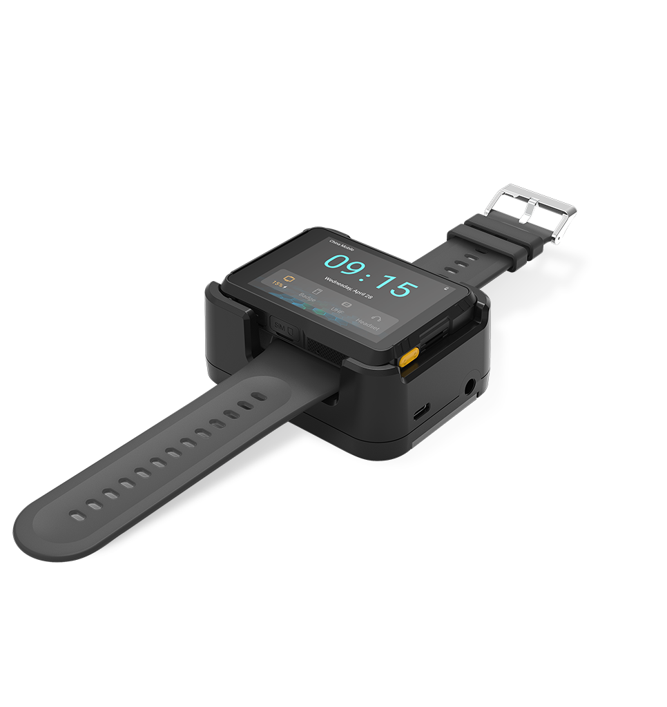 Perspective view WD1 II Watch Scanner Nwear range in cradle