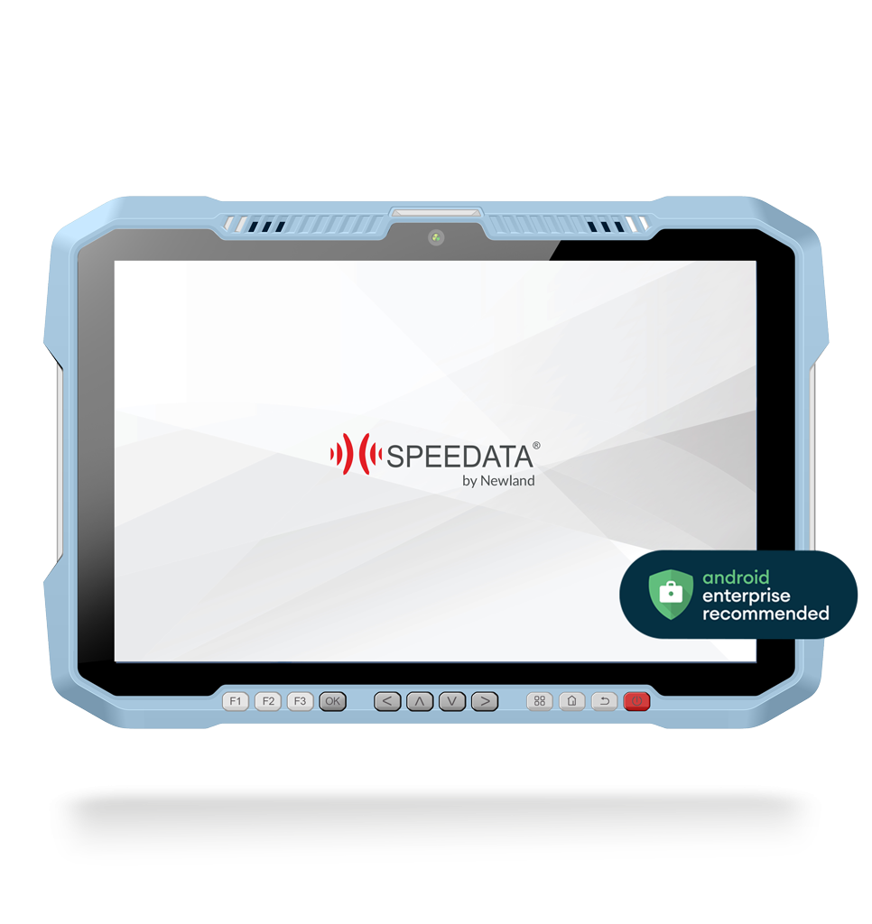 Front view SD100MD OrionPlus touch panel computer with AER tag