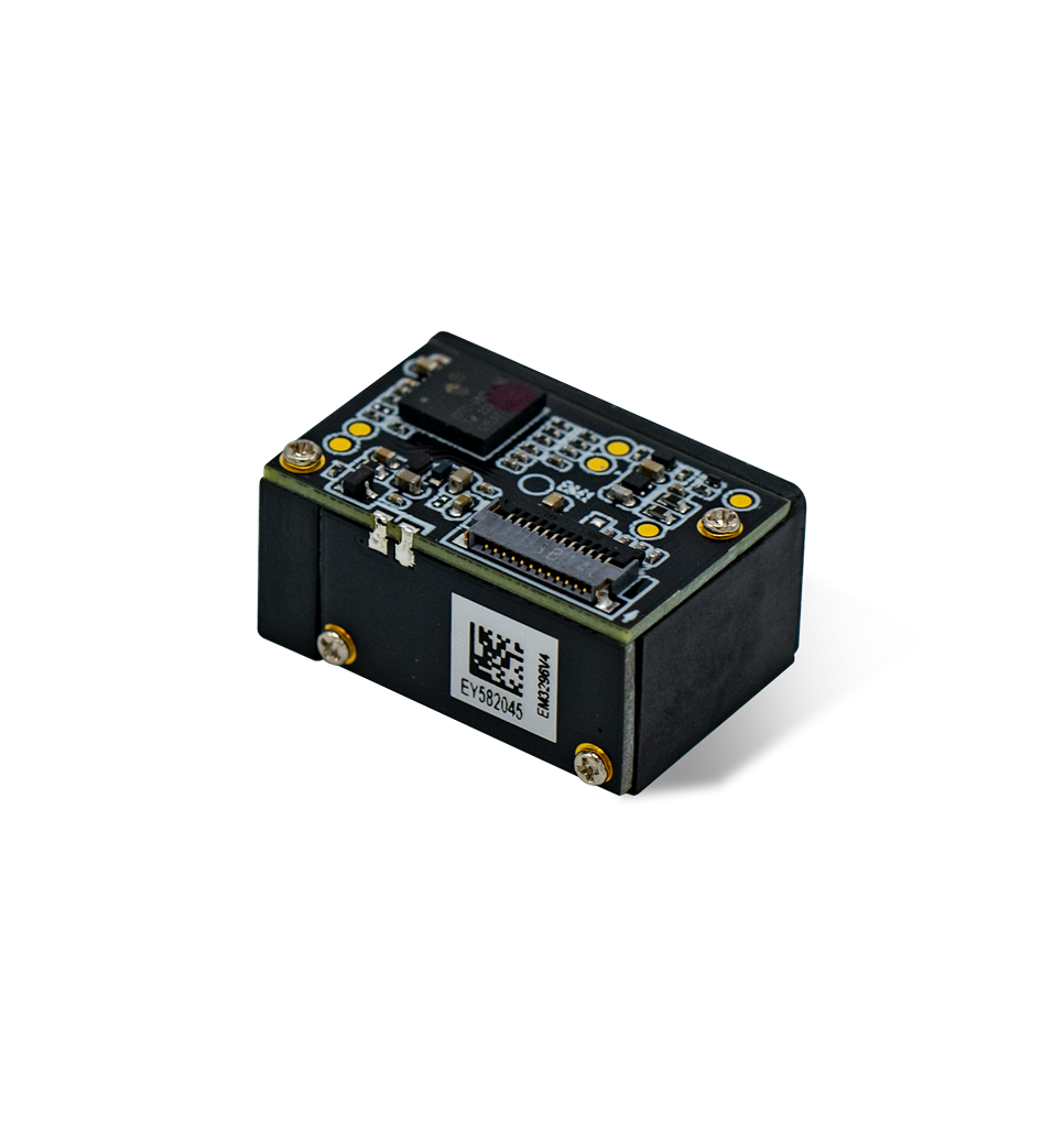 Perspective back view EM3296V4 scan engine