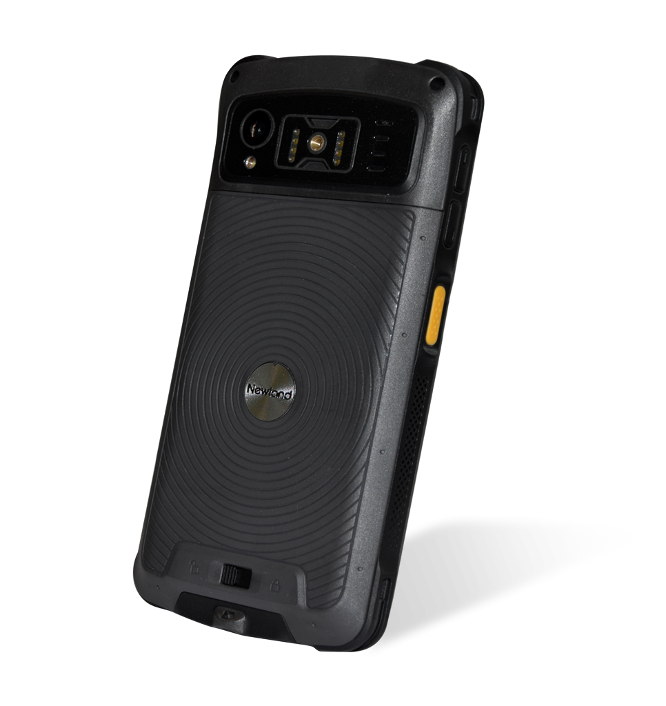 Perspective back view MT90 Orca II mobile computer