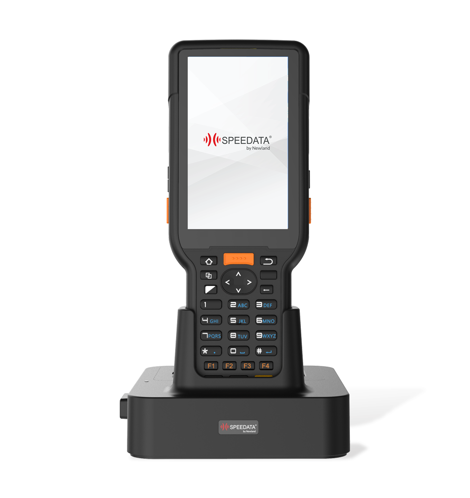 Perspective view HT35 Leo II mobile computer in stand