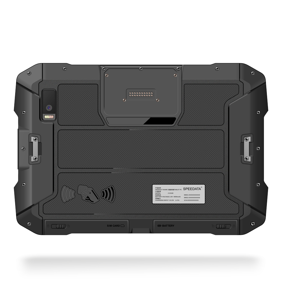 Back view SD100 Orion Plus touch panel computer