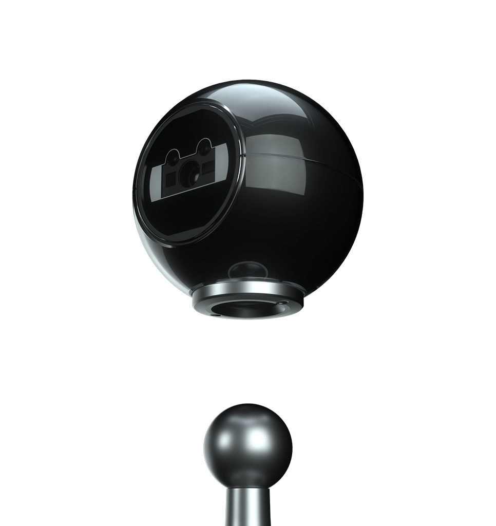 Perspective view magnetic socket FR50 Pearl presentation scanner