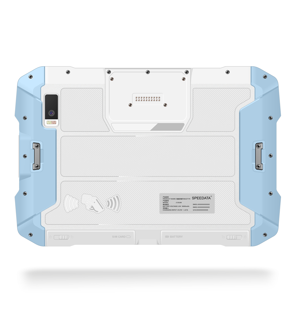 Back view SD100MD OrionPlus touch panel computer