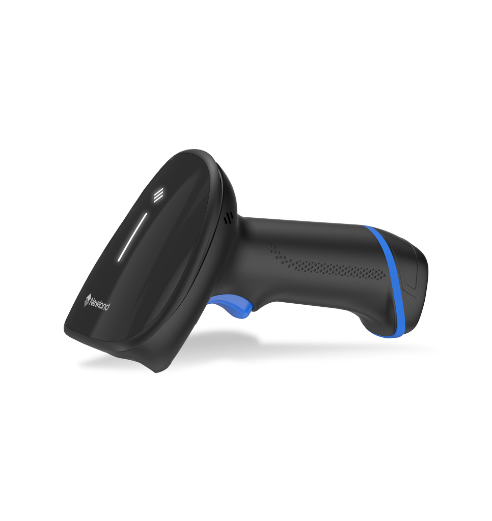 Perspective side view HR33 Marlin Bluetooth handheld scanner