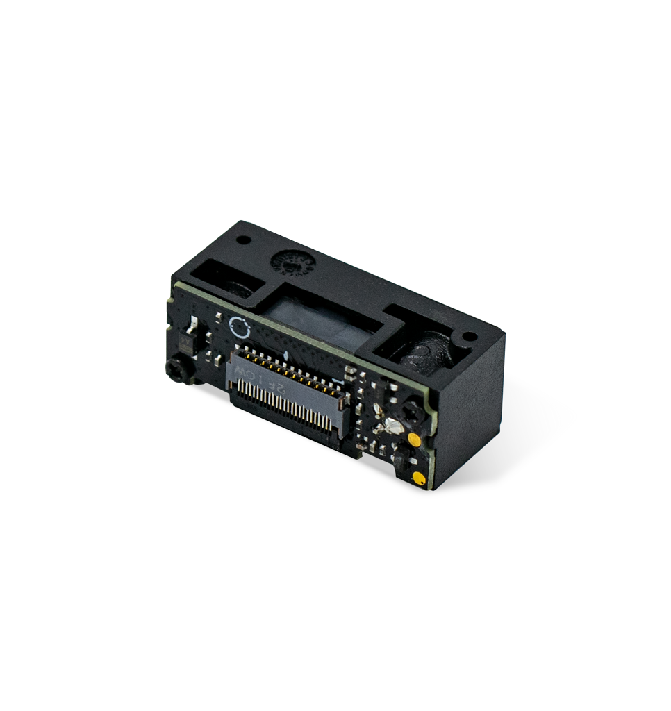 Perspective back view EM50S-20 scan engine