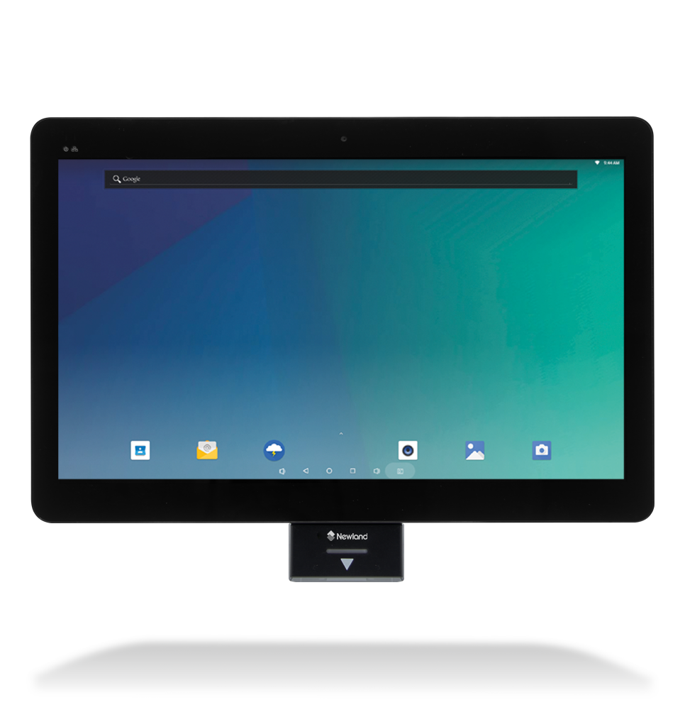 Front view NQuire 1500 Mobula touch panel computer