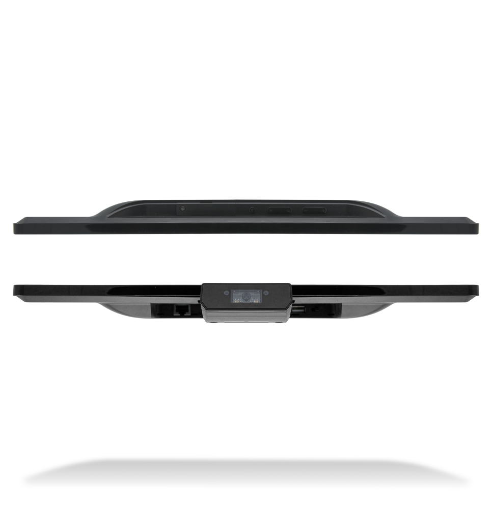 Top and bottom views NQuire 1500 Mobula touch panel computer