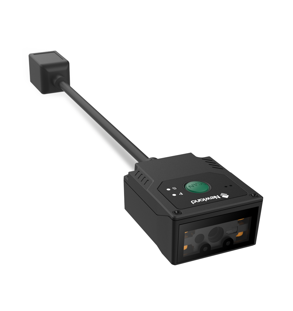 Perspective side view FM431 Barracuda Pro fixed-mount scanner 