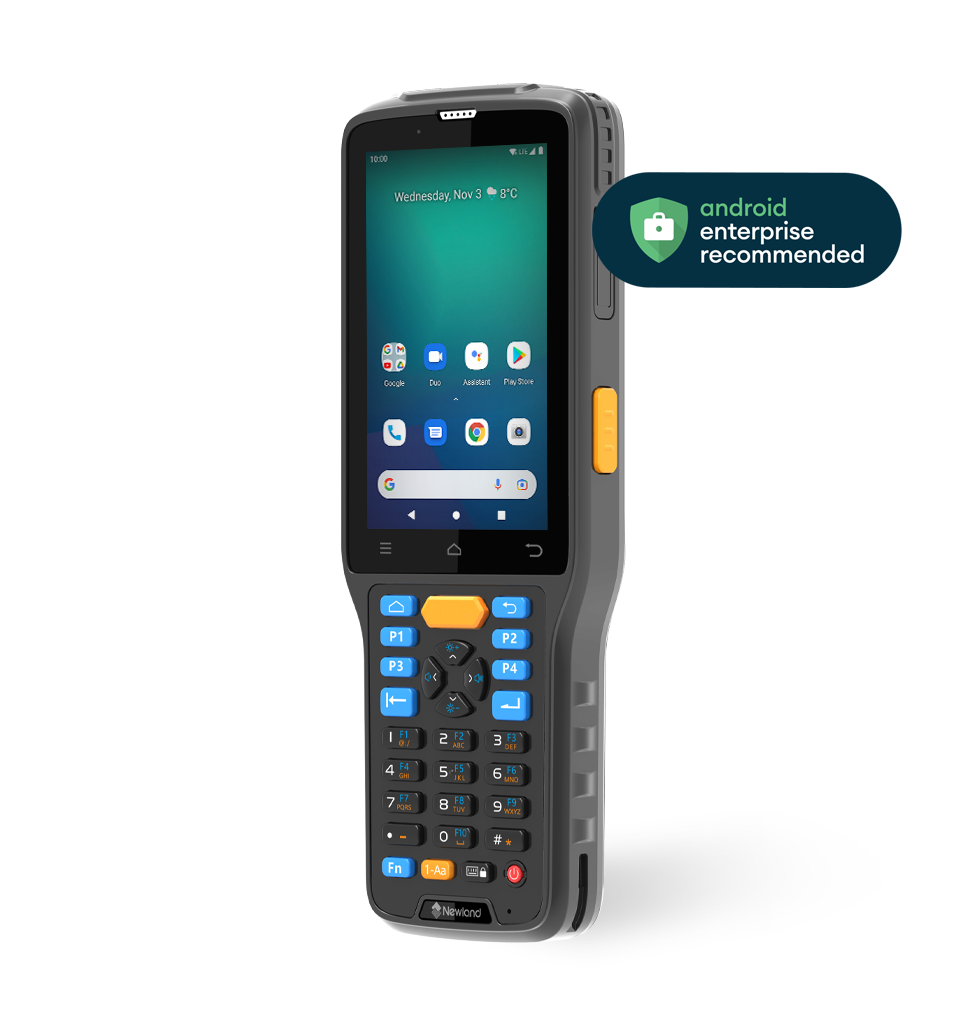 Perspective view N7 Cachalot Pro mobile computer with AER tag