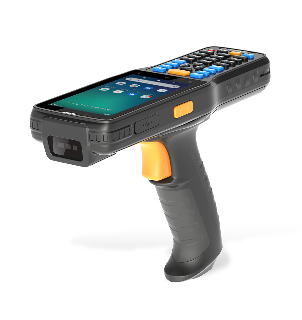 Perspective view N7 Cachalot Pro mobile computer with pistol grip