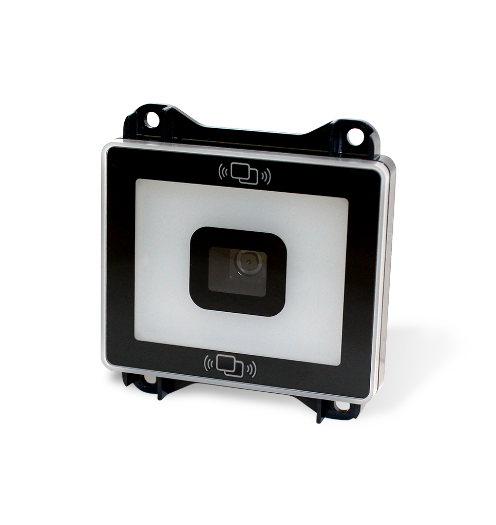 Perspective view EM20-85 scan engines with NFC tag