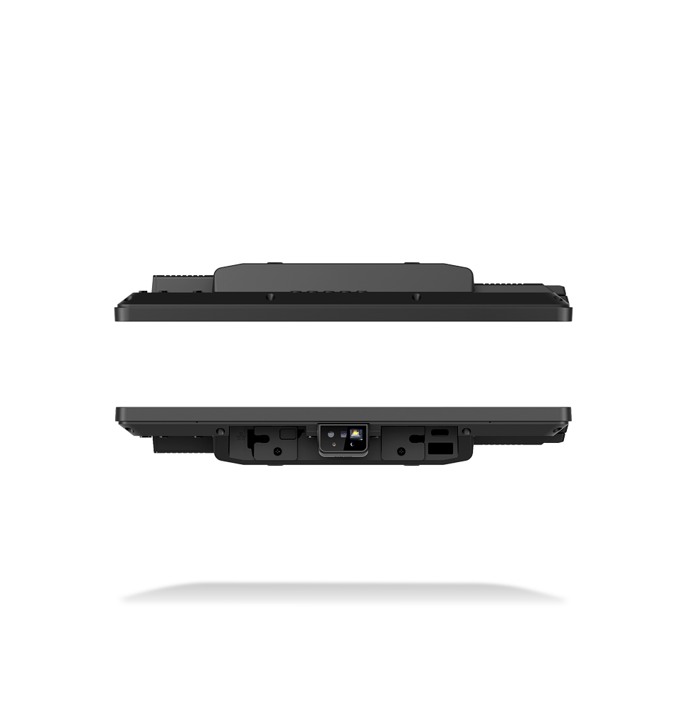 Top and bottom views NQuire 1000 Manta III touch panel computer