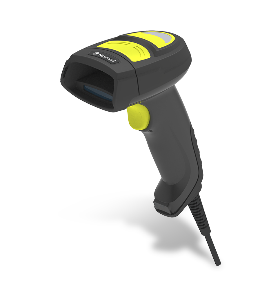 Perspective view HR42 Halibut HD corded industrial handheld scanner