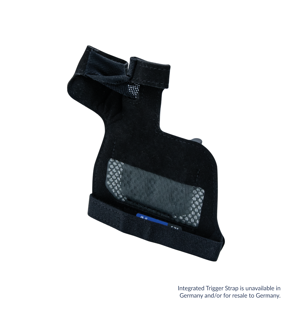 Perspective back view Integrated Trigger Strap Nwear Accessory for WD2 Wearable Scanner. Integrated Trigger Strap is not available in Germany and/or for resale to Germany.