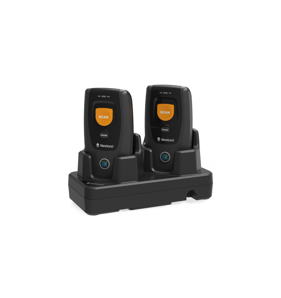 2-slot Charging Cradle NLS-SCD80 with BS80 Piranha II handheld scanners