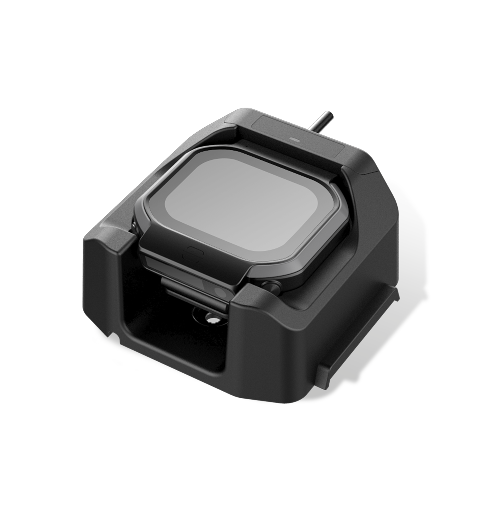 Side view Charging Cradle NLS-CDWD5-01 with WD5 Industrial Smartwatch Nwear range