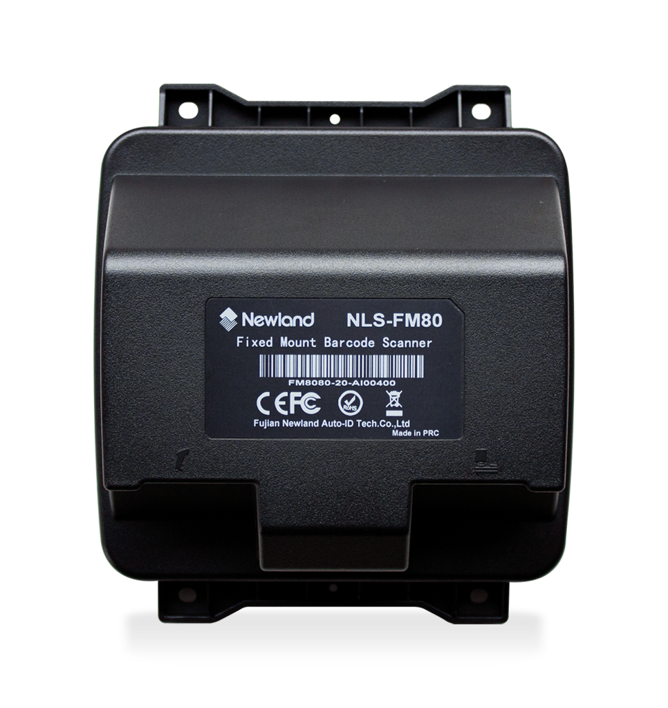 Back view FM80 Salmon fixed-mount scanner