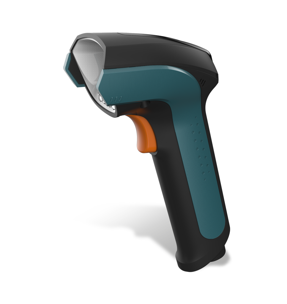 Side view NVH220 Lophius AI Bluetooth industrial handheld scanner