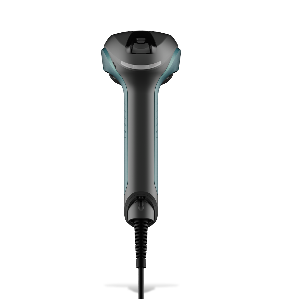 Back view NVH220 Lophius AI Corded industrial handheld scanner