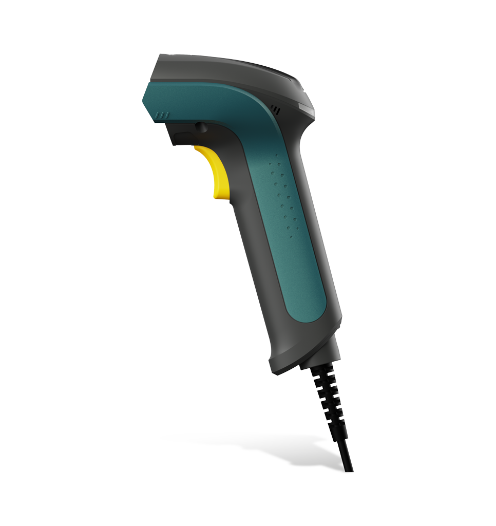 Side view NVH220 Lophius AI Corded industrial handheld scanner