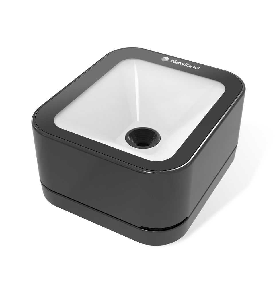 Perspective side view FR27 presentation scanner black color