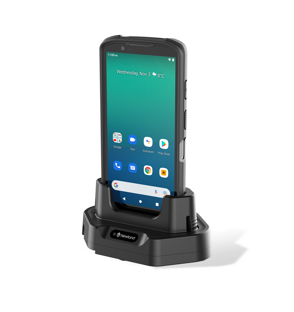 Charging Cradle NLS-MCD9557-1C with MT95 Kambur Pro III mobile computer with protective case