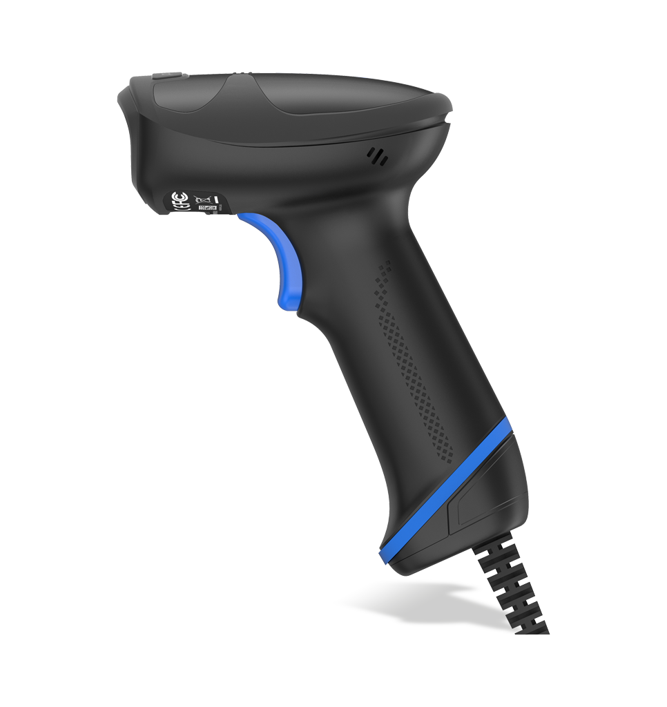 Side view HR33 Marlin AI Corded General Purpose Handheld Scanner