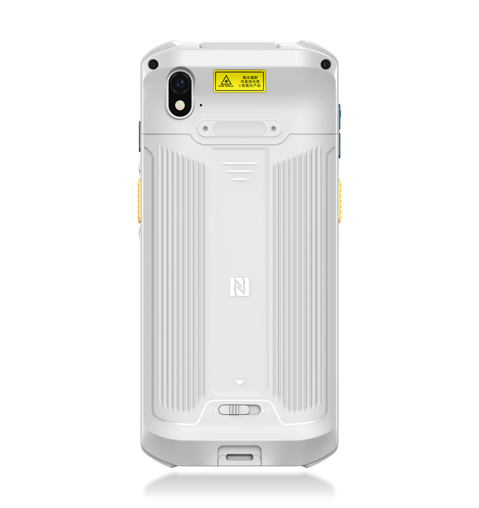 Back view MT93 Megattera Standard Plus White Mobile Computer