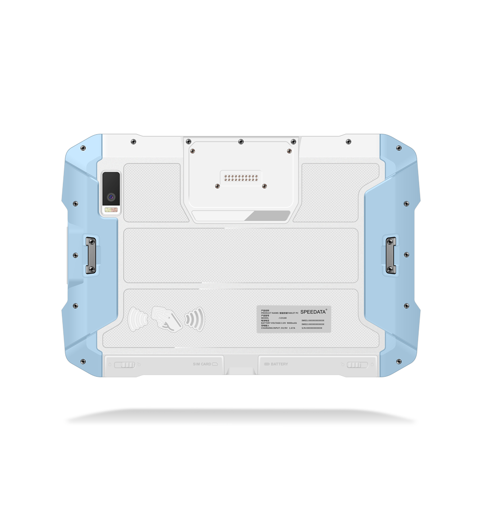 Back view NQuire 10 Trygon Touch Panel Computer White version