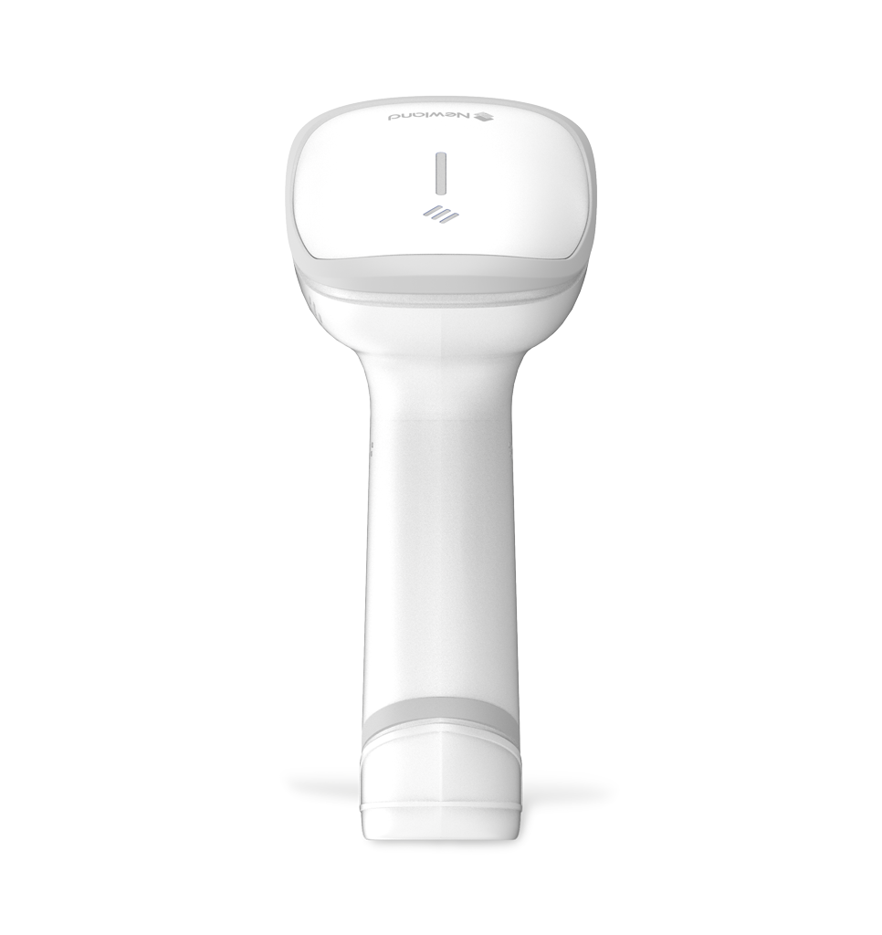 Back view HR23 Dorada AI BT White General Purpose Handheld Scanner