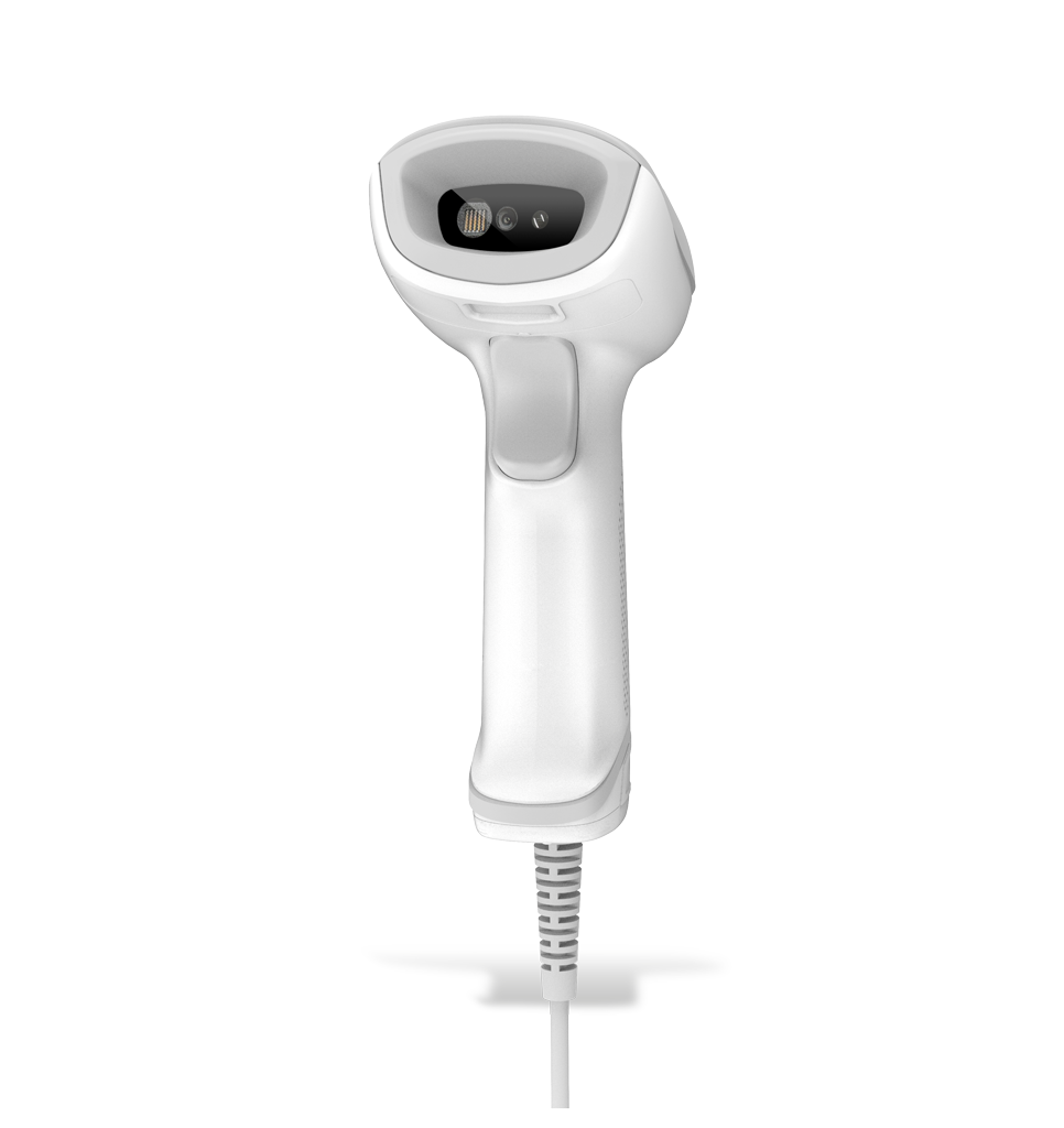 Front view HR33 Marlin AI Corded White General Purpose Handheld Scanners