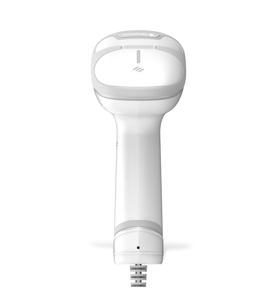 Back view HR33 Marlin AI Corded White General Purpose Handheld Scanners