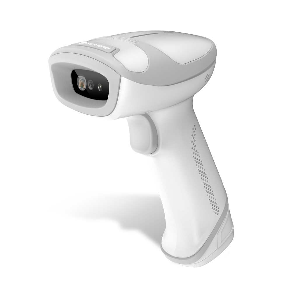 Perspective view HR33 Marlin AI BT White General Purpose Handheld Scanners