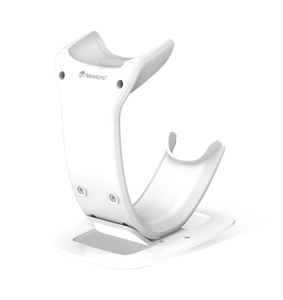 Perspective view NLS-STD23-33-SA-W White Smart Adjustable Stand for HR33 and HR23 Series