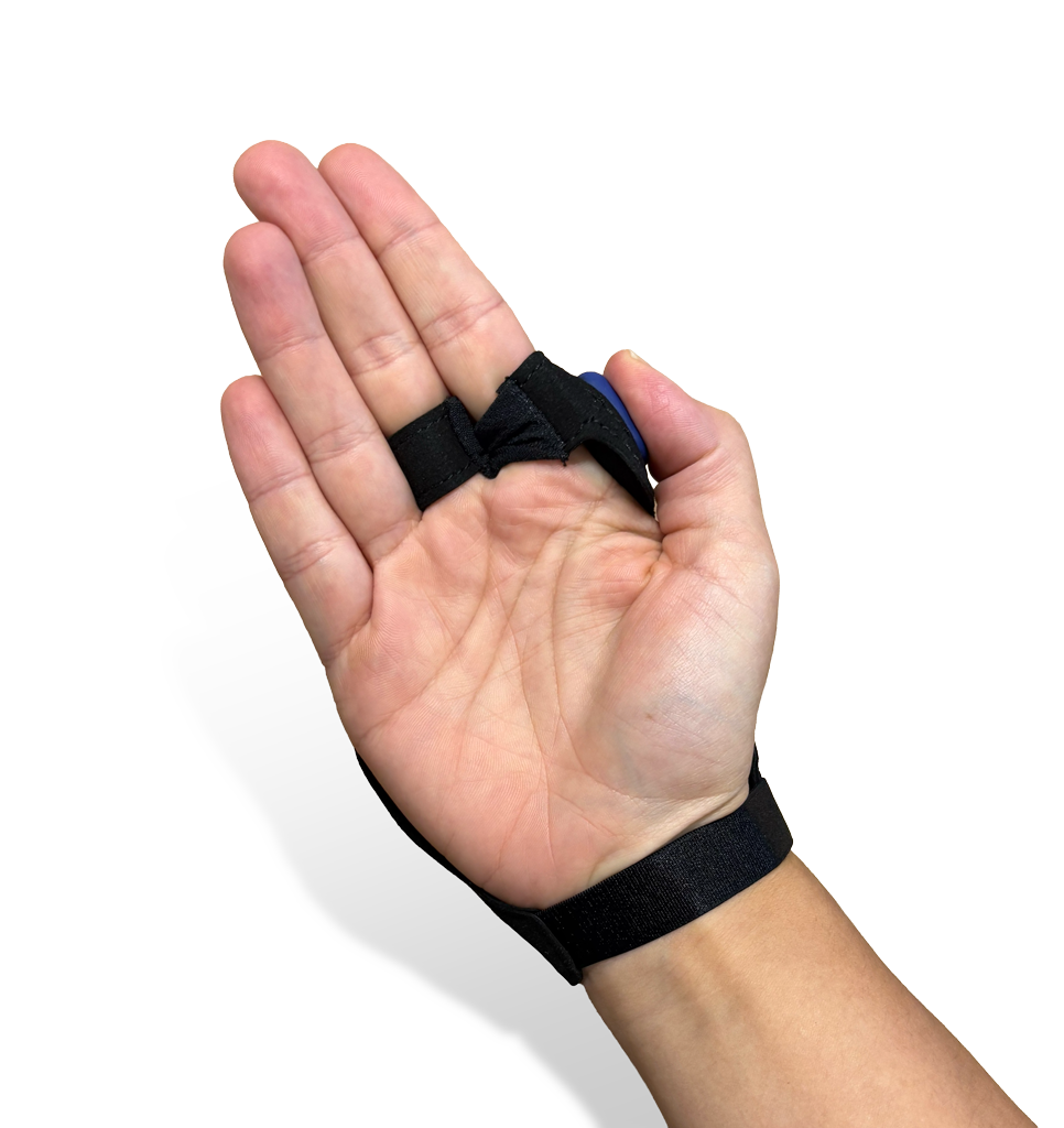 Bottom view of the Integrated Trigger Strap Nwear Accessories on the hand. Integrated Trigger Strap is not available in Germany and/or for resale to Germany.