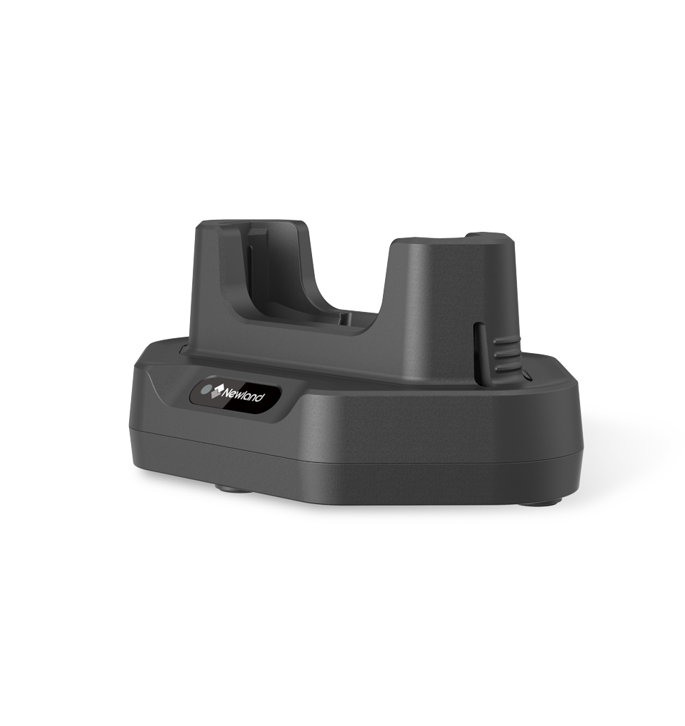 Perspective view NLS-MCD9557-1CC Charging and communication cradle for MT95 Kambur Pro III