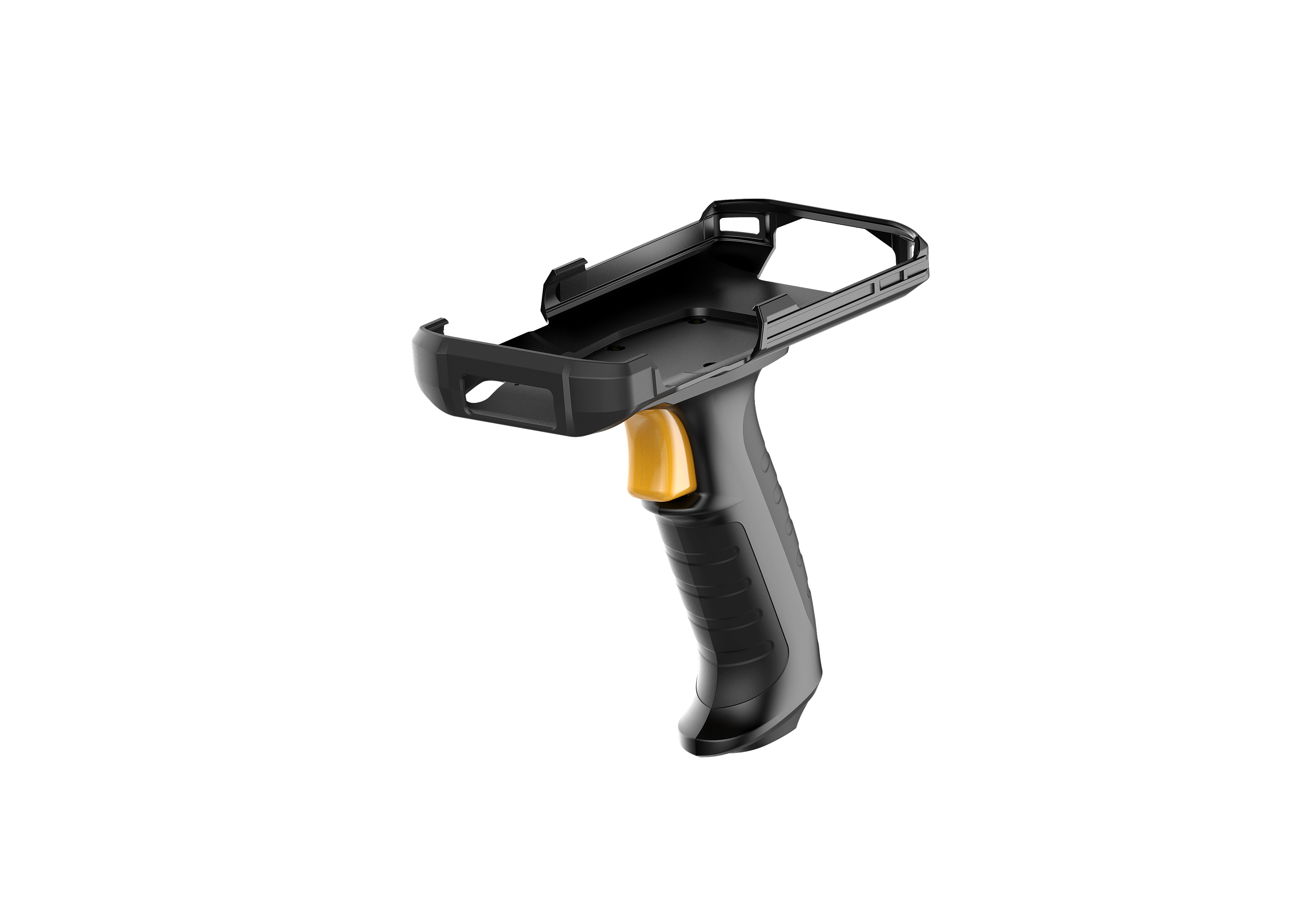 Perspective view NLS-MPG93-01 pistol grip for MT93 Megattera with Straight Shooter mobile computers
